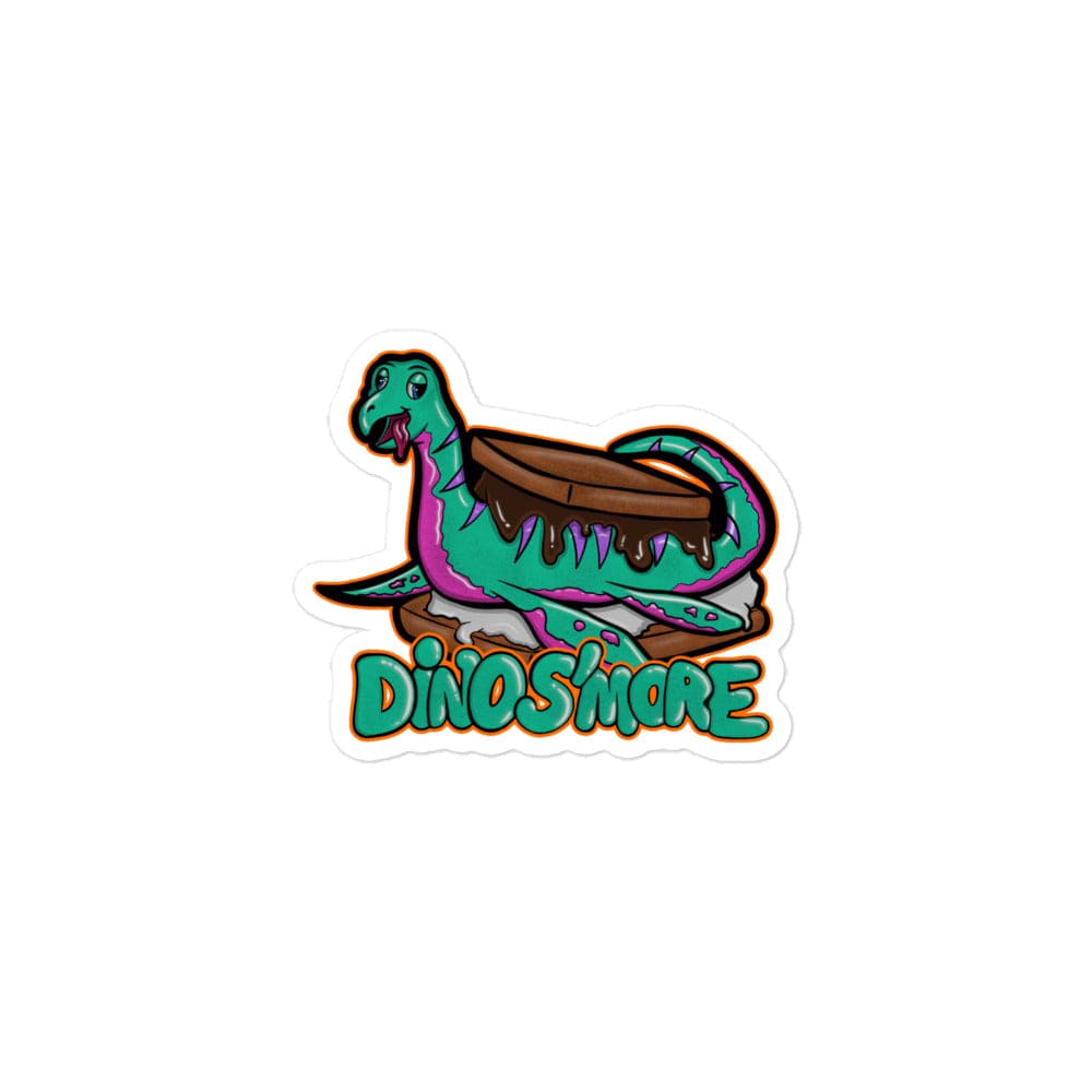 Dino S'more // Bubble-free stickers - Maux Zachintosh