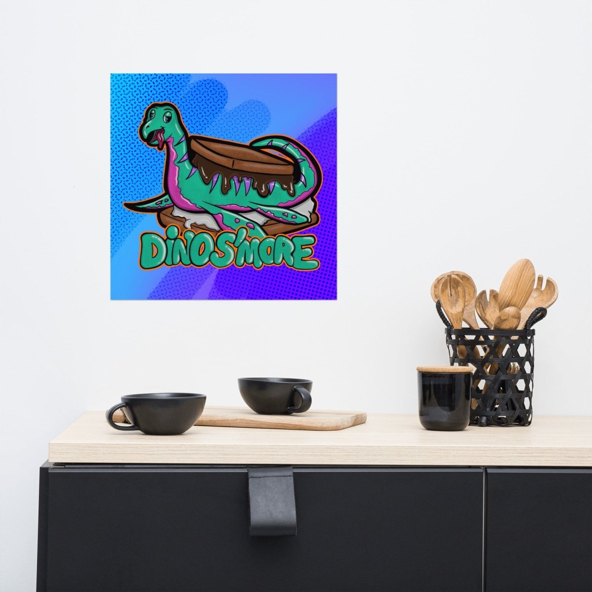 Dino S'more Poster - Maux Zachintosh