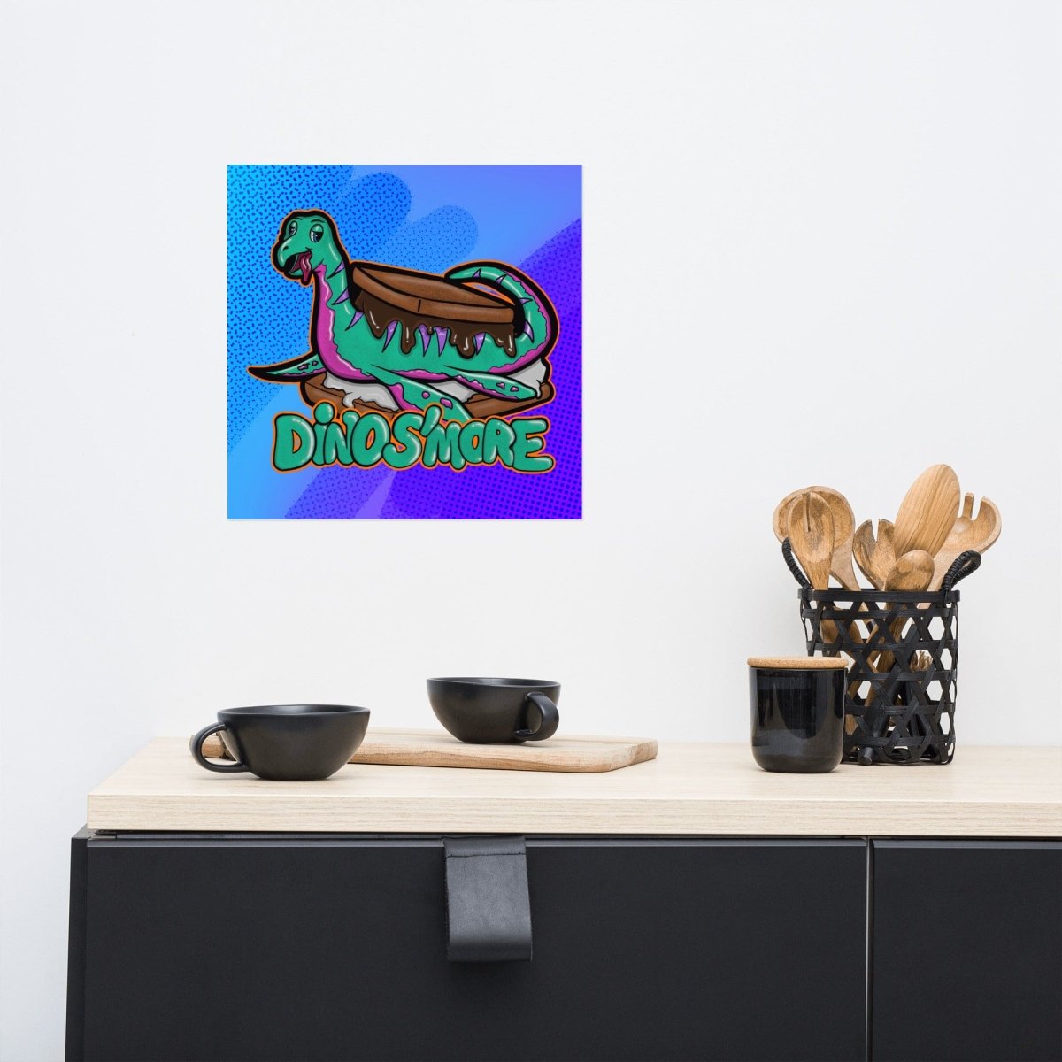 Dino S'more Poster - Maux Zachintosh
