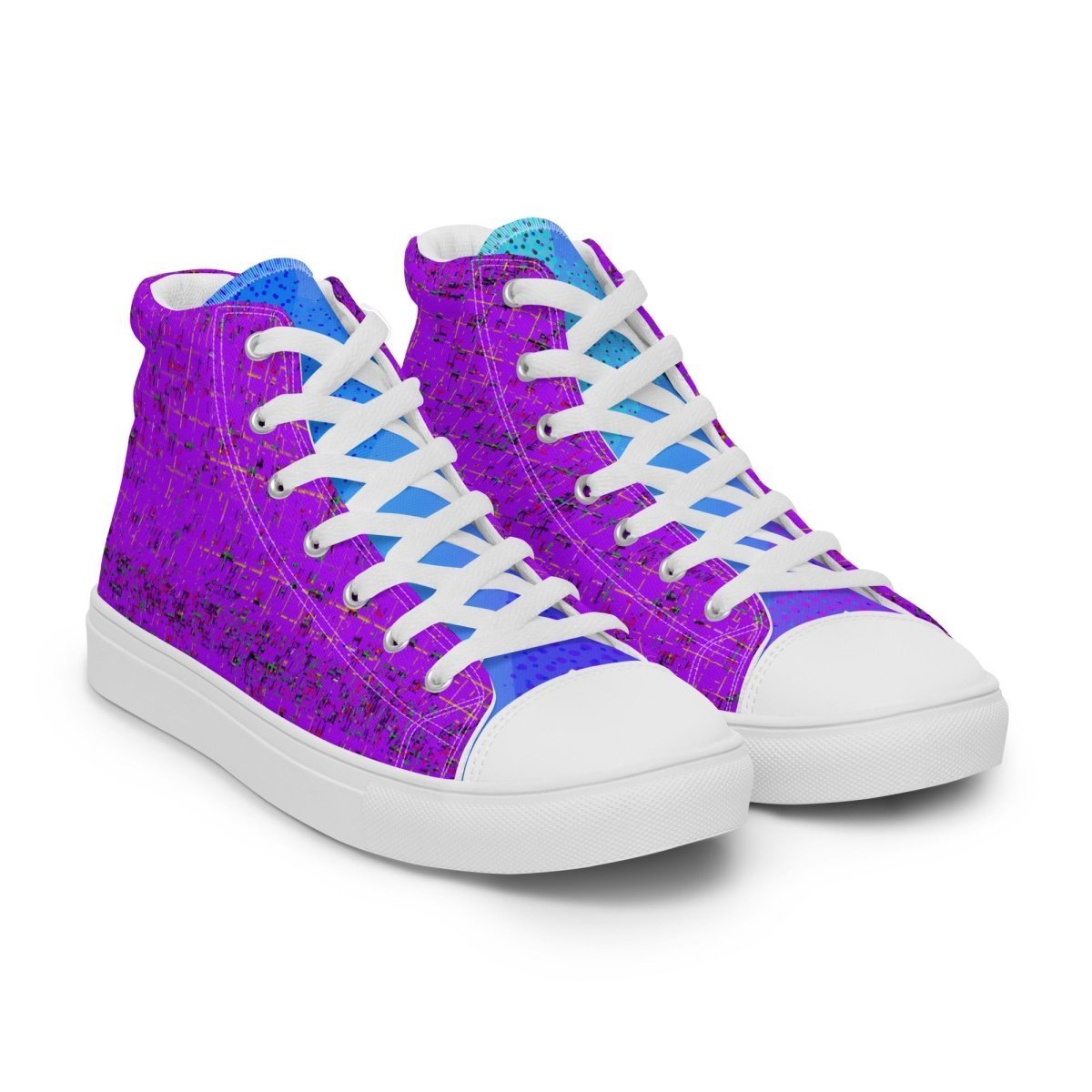 Glitch // Men’s high top canvas shoes - Maux Zachintosh