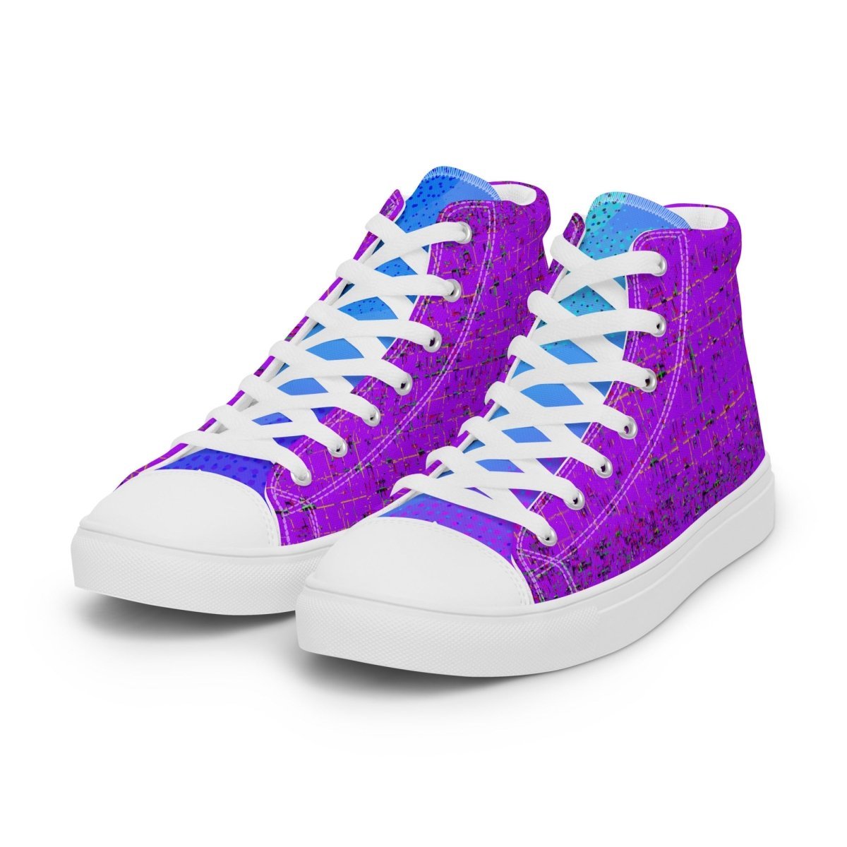 Glitch // Women’s high top canvas shoes - Maux Zachintosh