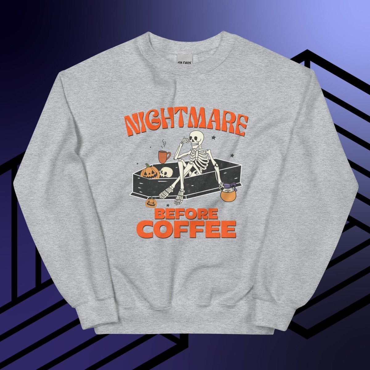 Nightmare Before Coffee // Unisex Sweatshirt - Maux Zachintosh