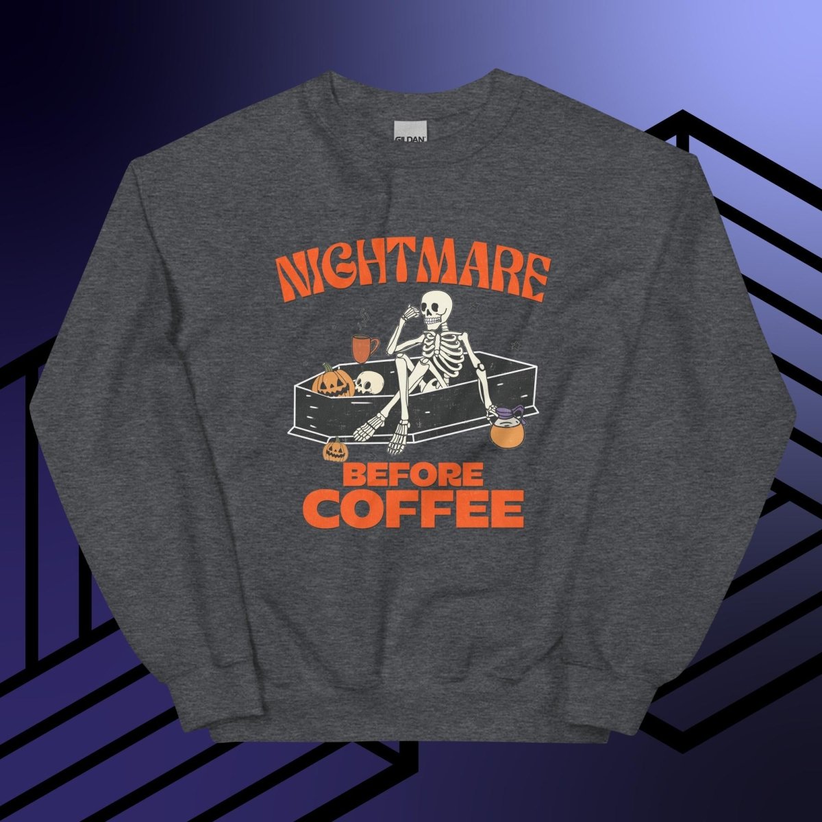 Nightmare Before Coffee // Unisex Sweatshirt - Maux Zachintosh