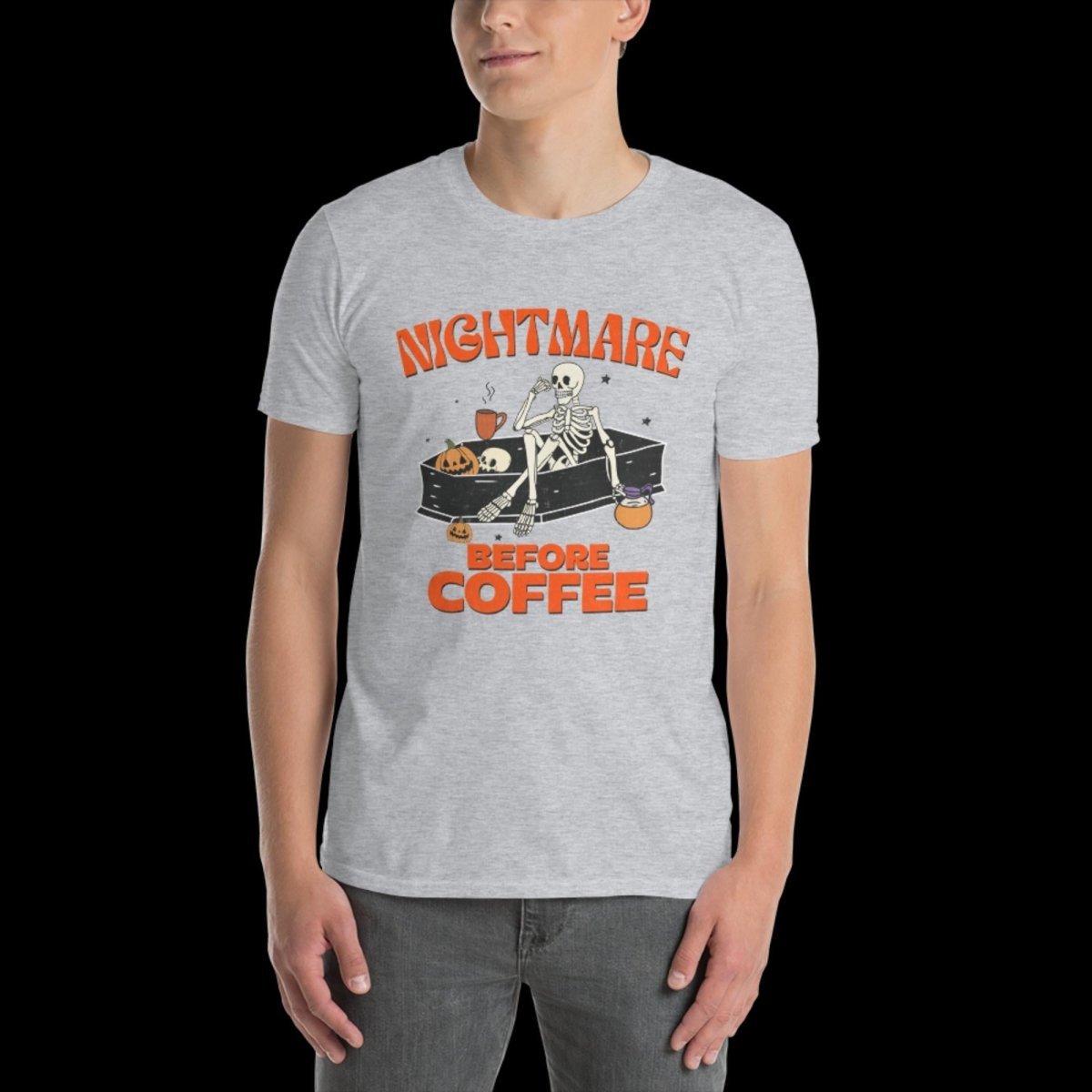 Nightmare Before Coffee // Unisex T-Shirt - Maux Zachintosh