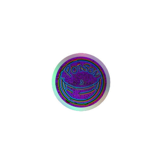 Poison Face Glitch // Holographic sticker - Maux Zachintosh