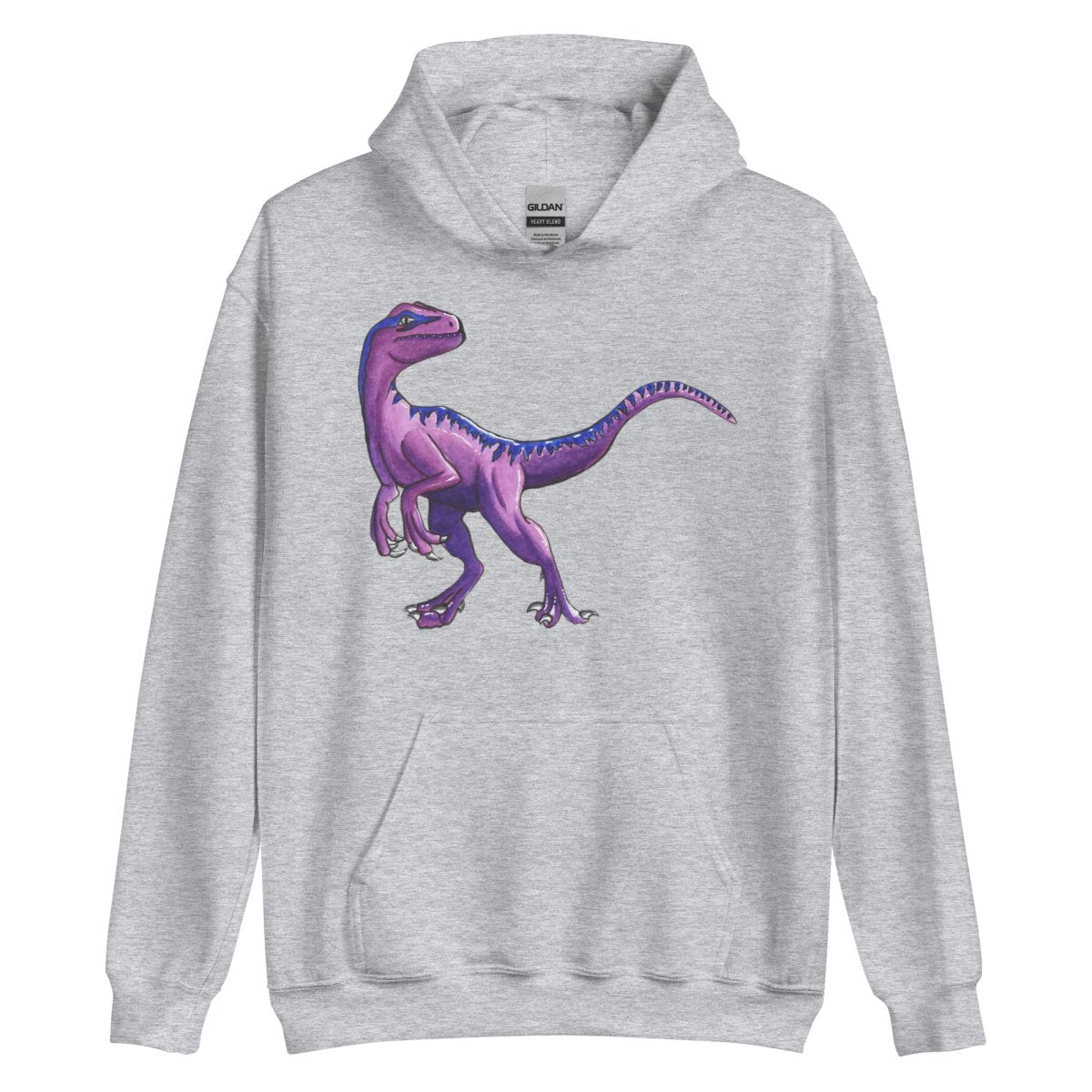 Purple Raptor // Unisex Hoodie - Maux Zachintosh